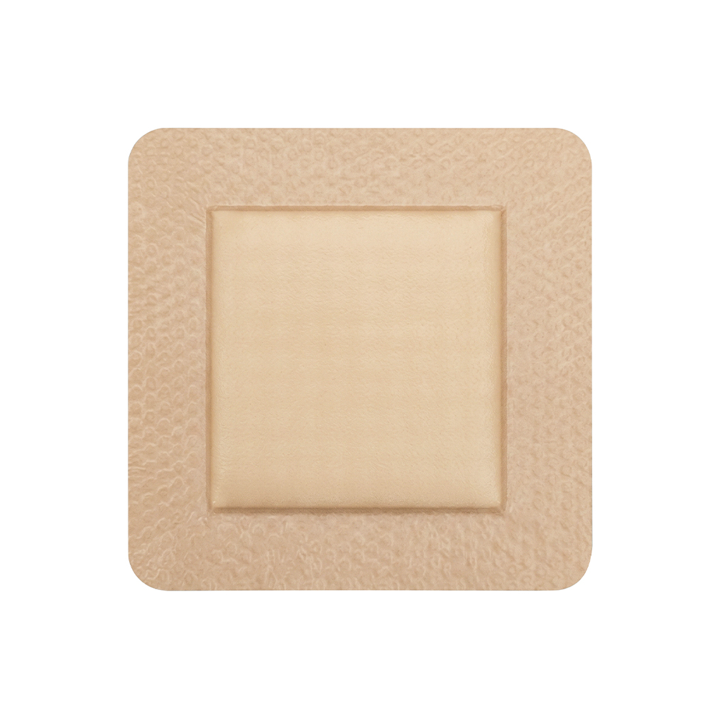 5 x 5 cm großer Schaumverband mit Silikonrand