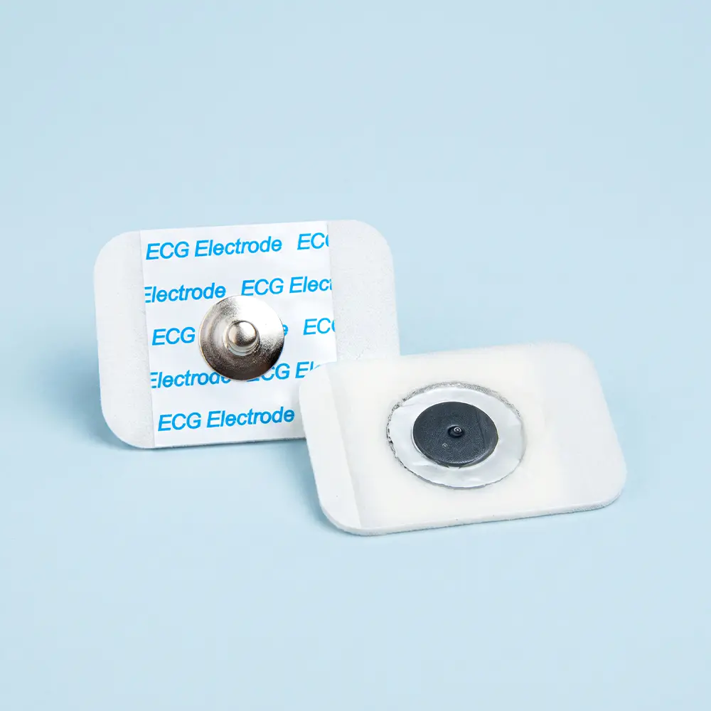 25 * 35 mm Einweg-EKG-Schnappelektrode aus Schaumstoff für die EKG-Überwachung bei Erwachsenen