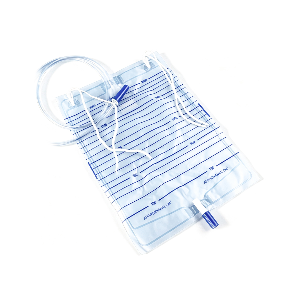 Universell einsetzbarer 1000-2000-ml-Urinbeutel in medizinischer Qualität mit Nylonband