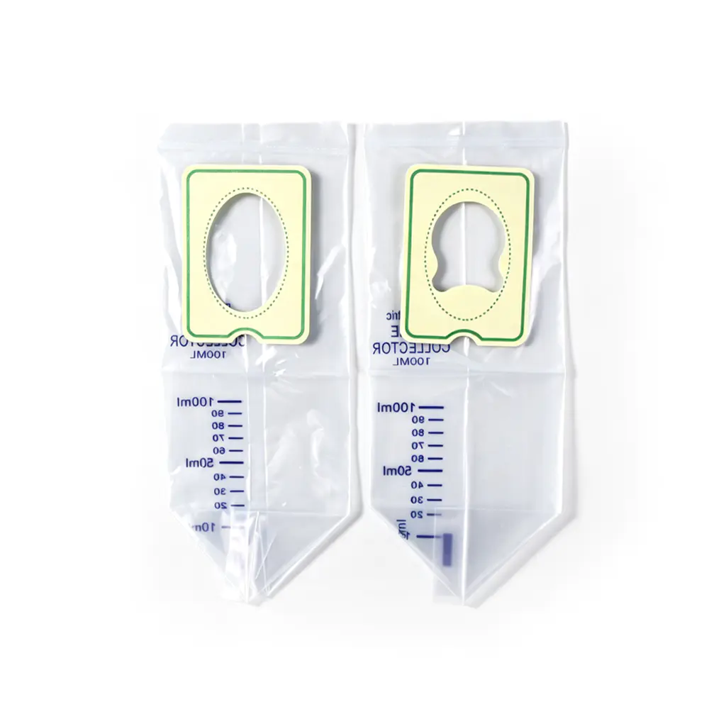 100 ml/200 ml universeller, sanft klebender Urinsammelbeutel für Kinder